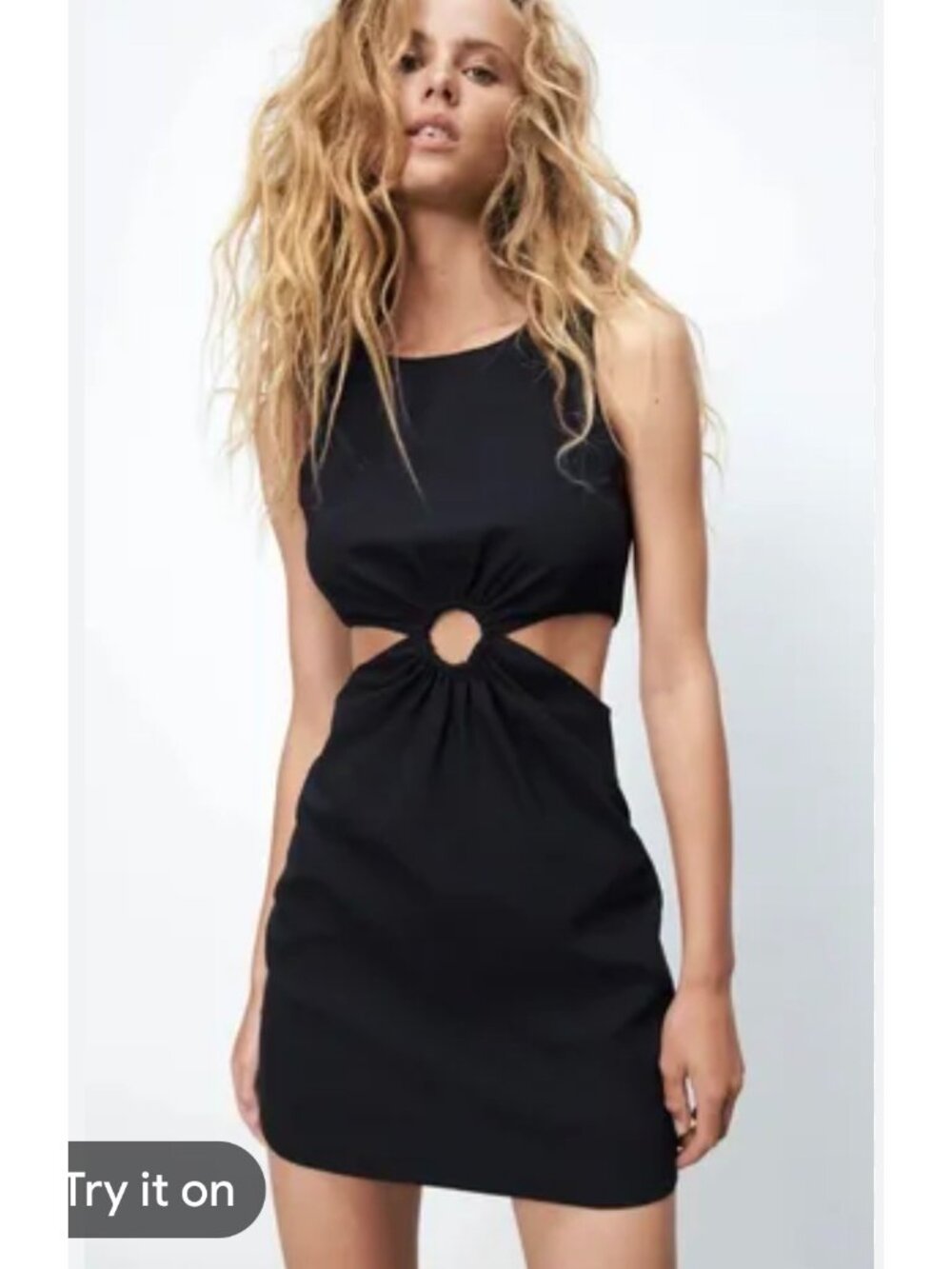 Zara Black Cut-Out Dress  D-19